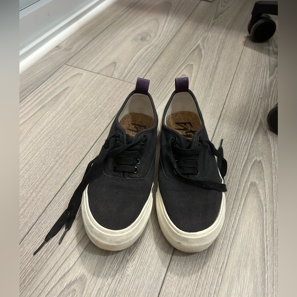 Eytys Shoes - Eytys Mother navy canvas sneakers